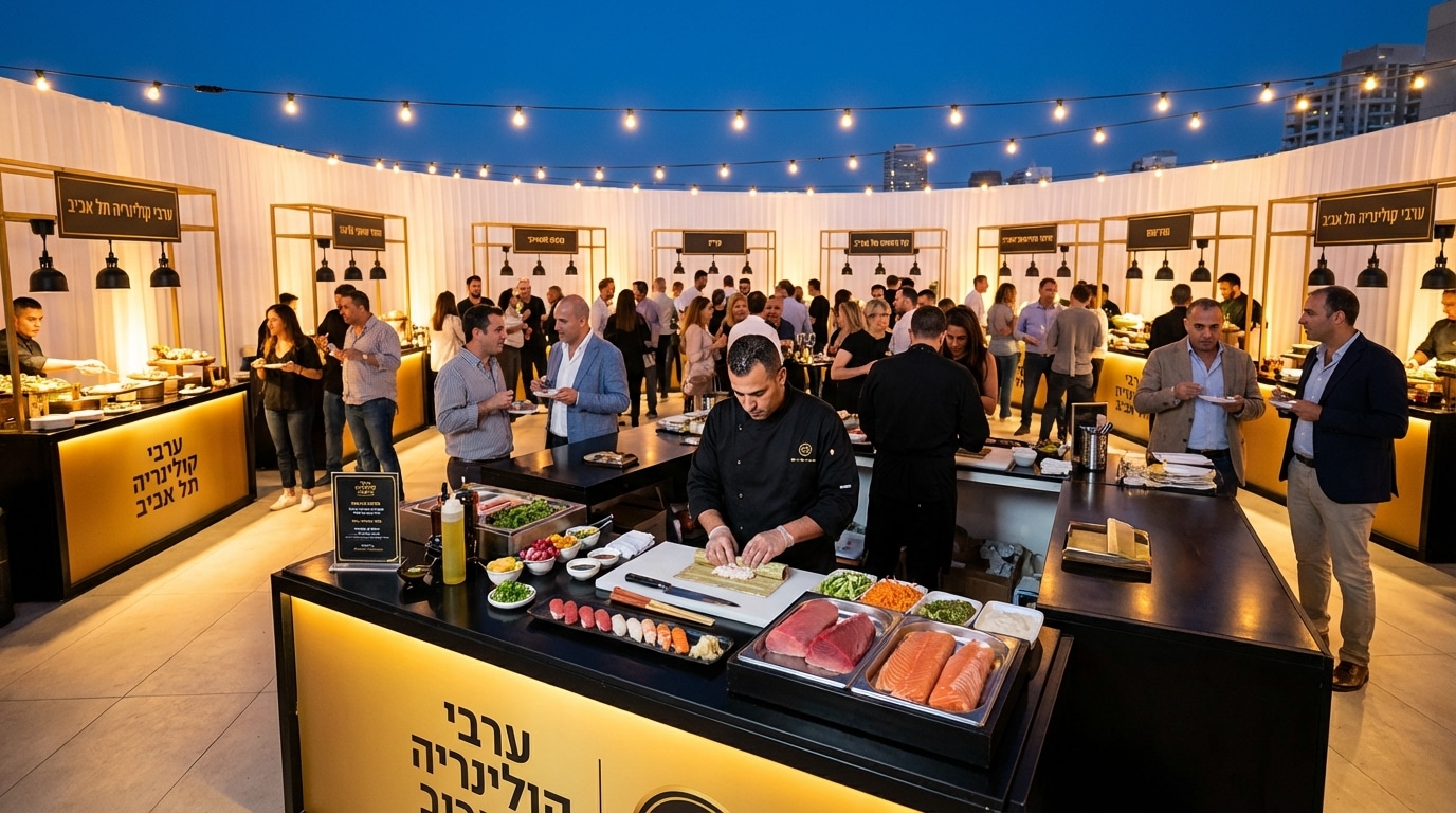 דוכני מזון לאירועים במרכז - הפקת אירועים עם נויה פוד