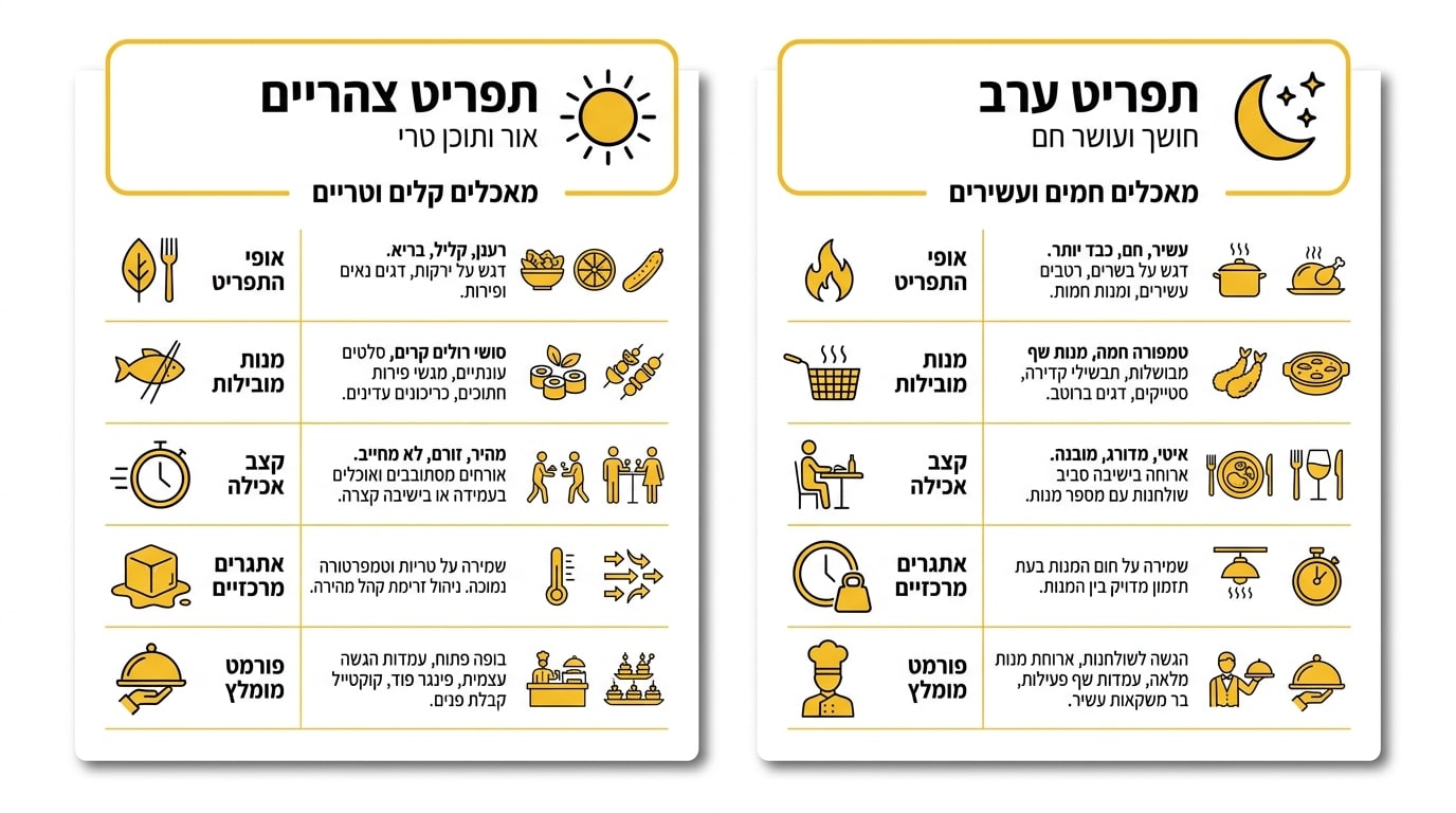 דוכני מזון לאירוע בר מצווה - עמדת הגשה אינטראקטיבית