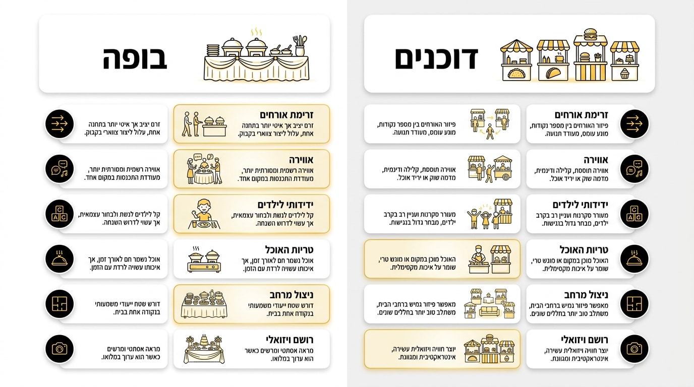 דוכני אוכל לאירוע בחצר - נויה פוד
