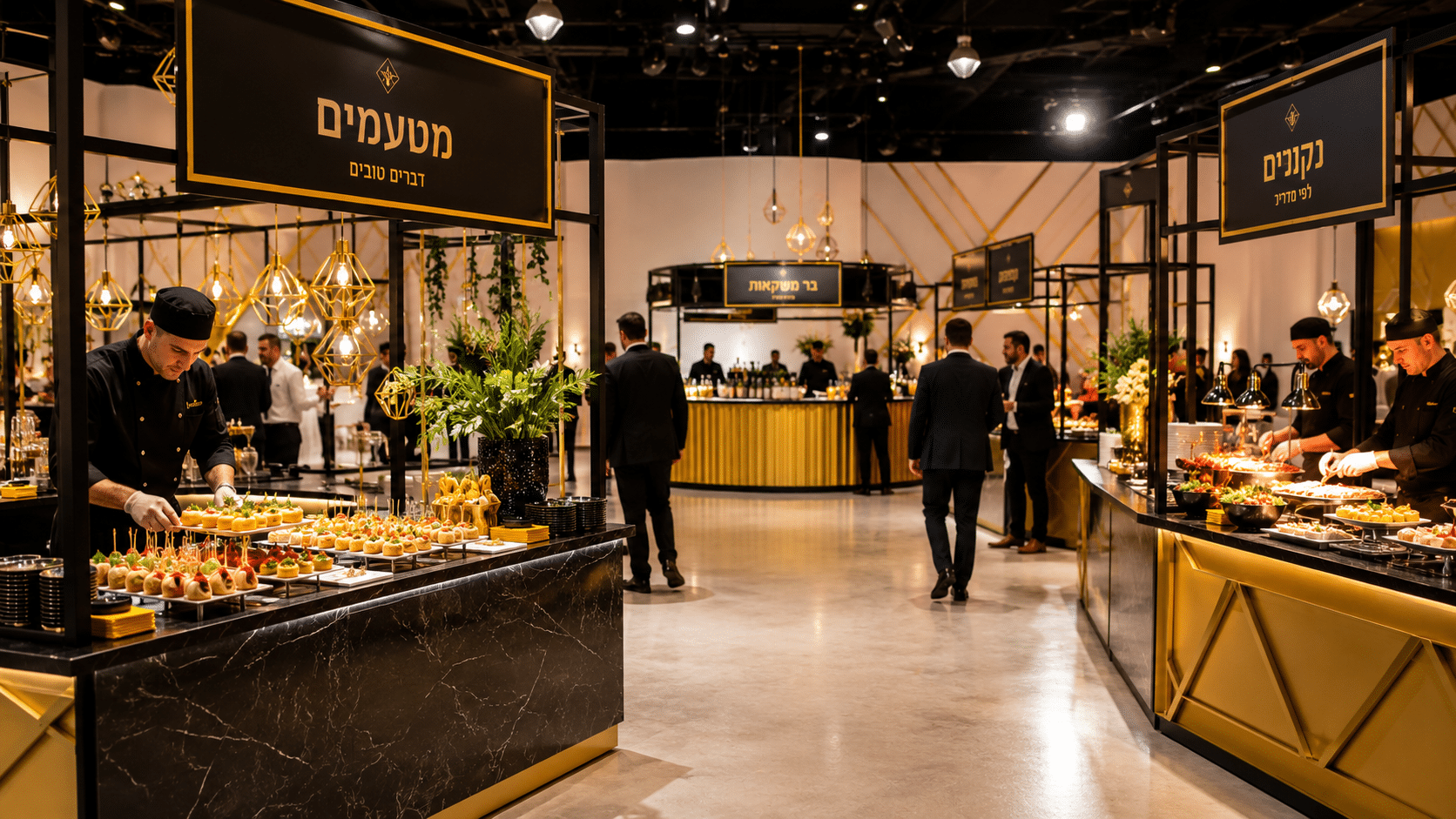 קונספט בר קוקטיילים ודוכני מזון באירוע - נויה פוד